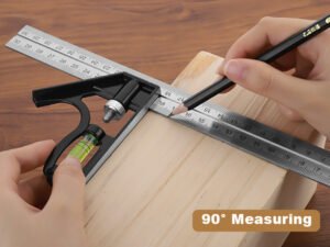 SPARTA METAL COMBINATION ANGLE SQUARE WITH LEVEL 300MM